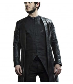 Inhumans Iwan Rheon (Maximus) Black Leather long Coat